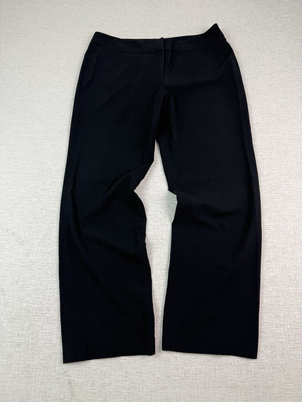 Cato Women’s Dress Pants Black Solid Flat Front Petites Size 10P